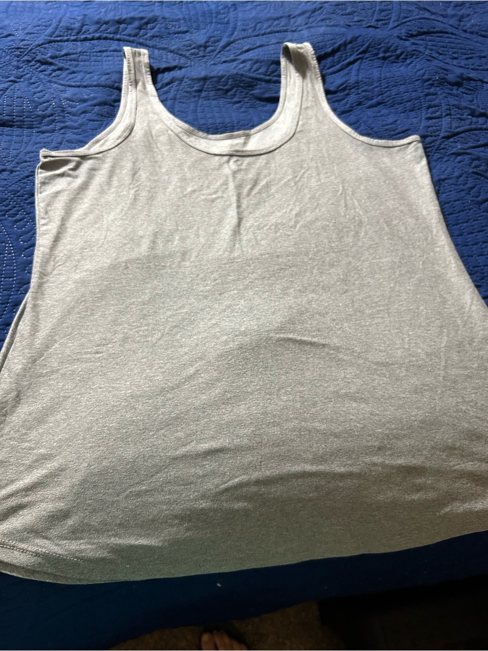 No Boundaries Light Gray Tank Top